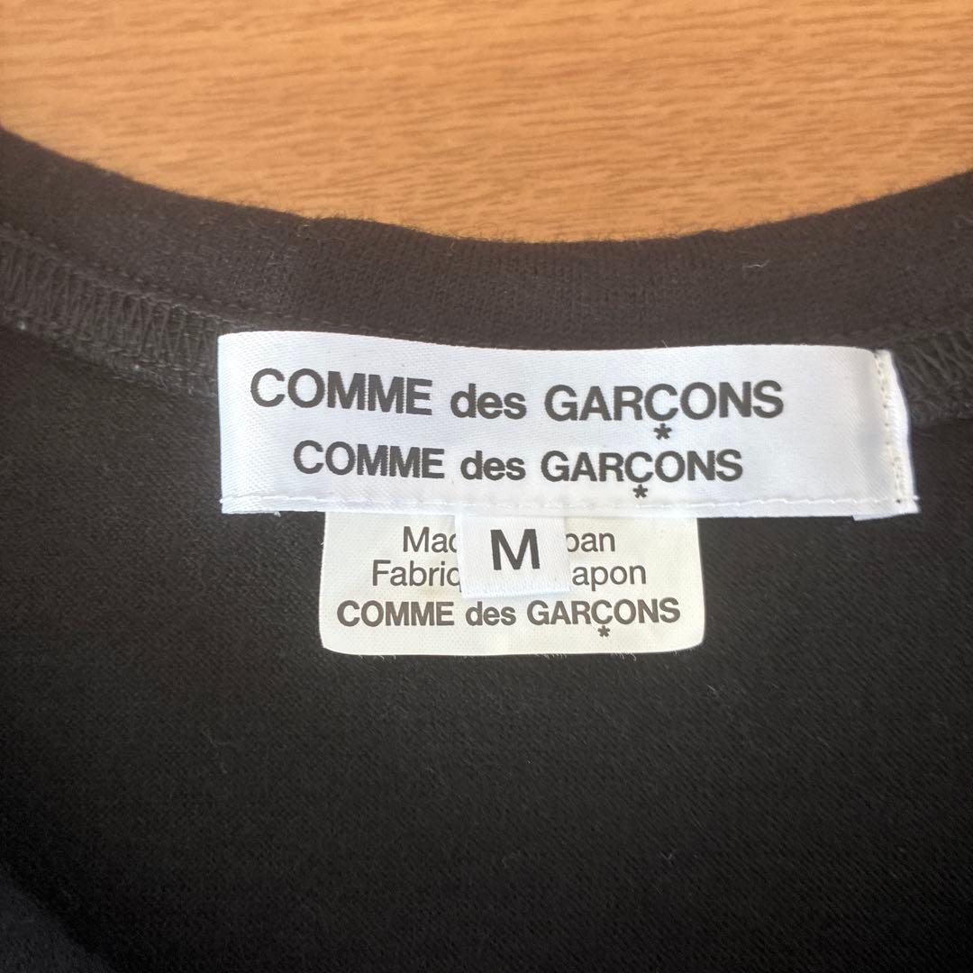 ギャルソン　 大きな襟付き黒長袖ニット