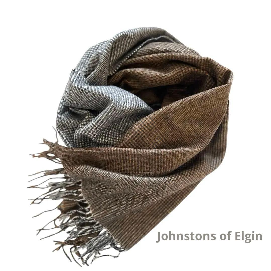 【新品 正規品】ジョンストンズ フレームワーク別注　カシミア大判ストール