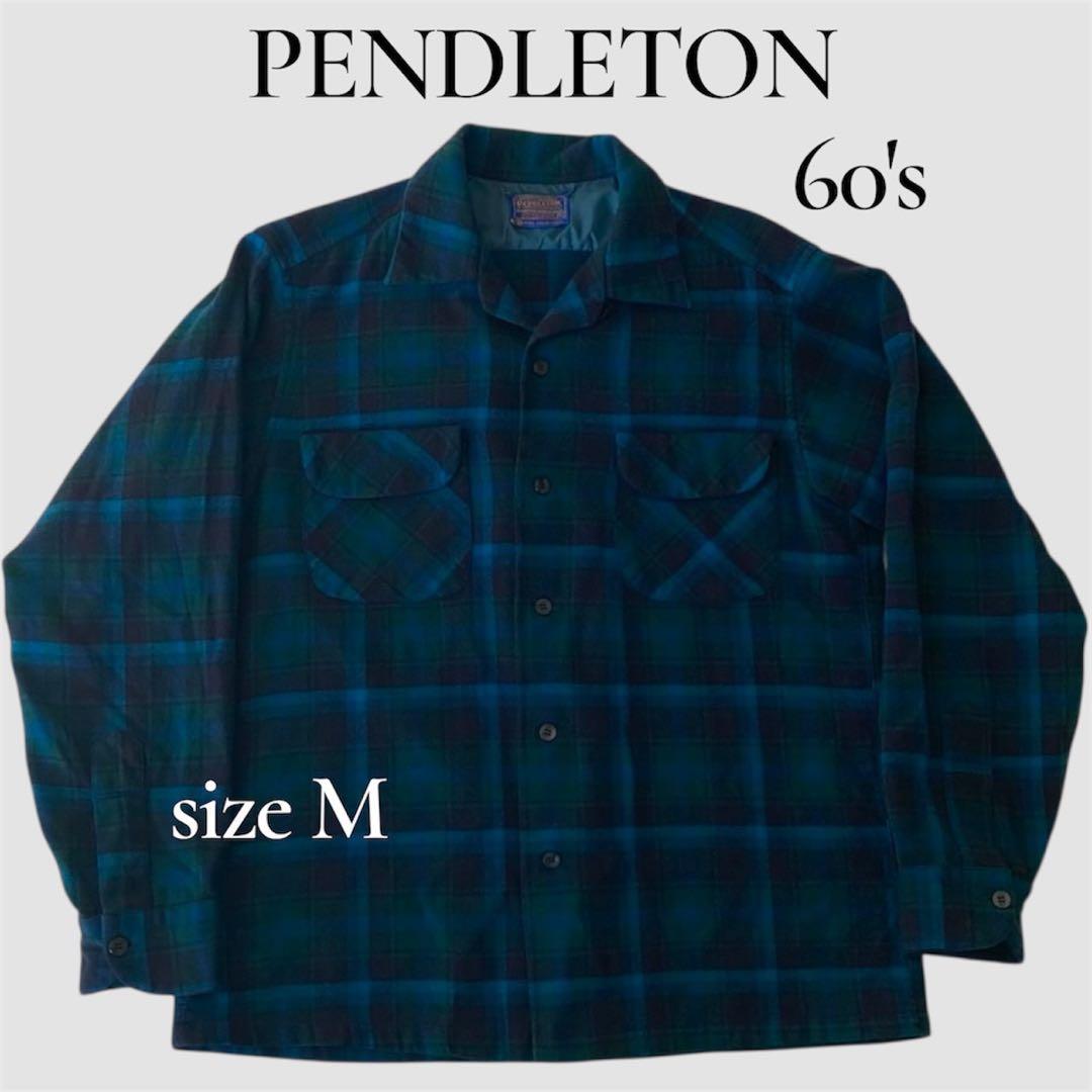 PENDLETON 60s オンブレシャツ　シャドウチェック　M