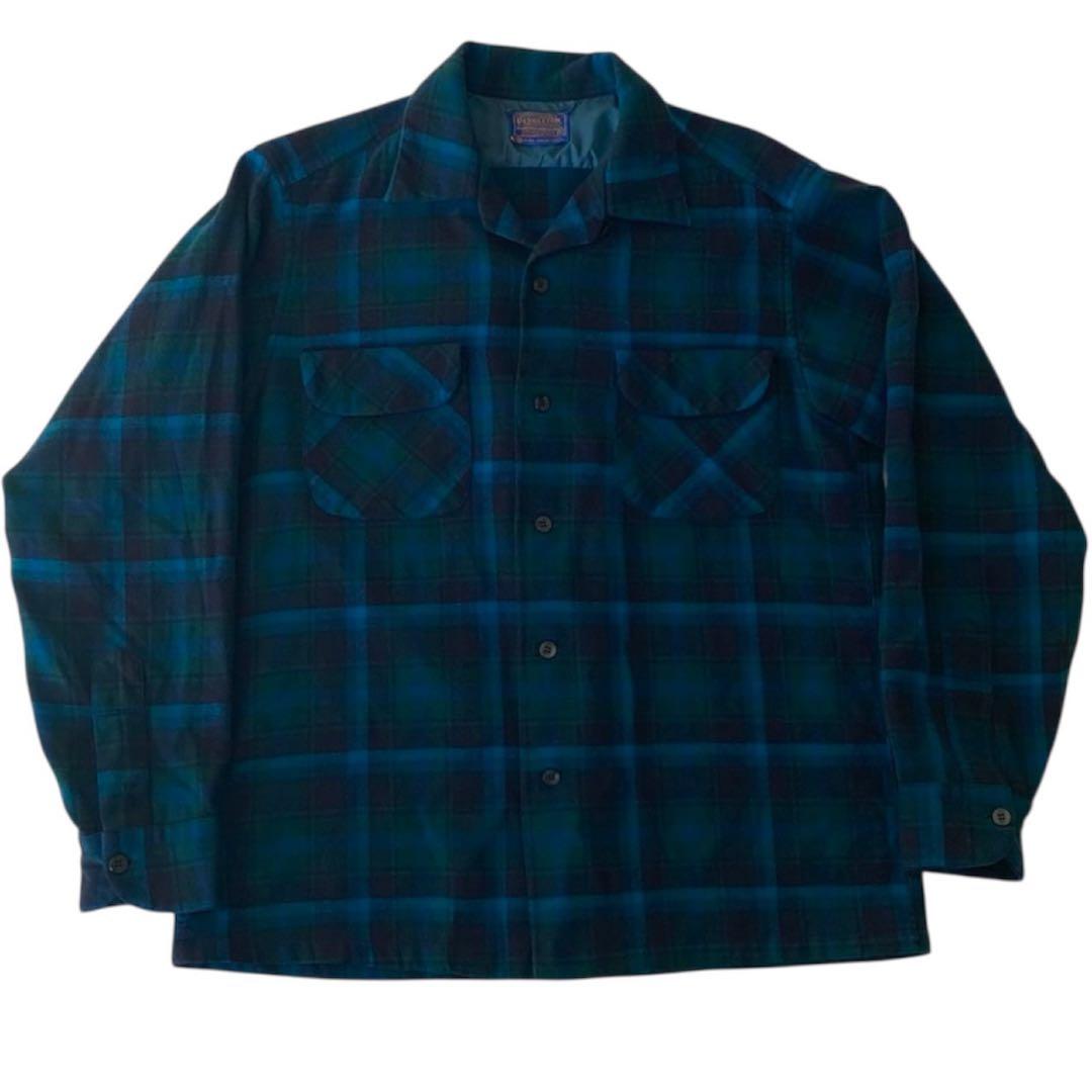 PENDLETON 60s オンブレシャツ　シャドウチェック　M