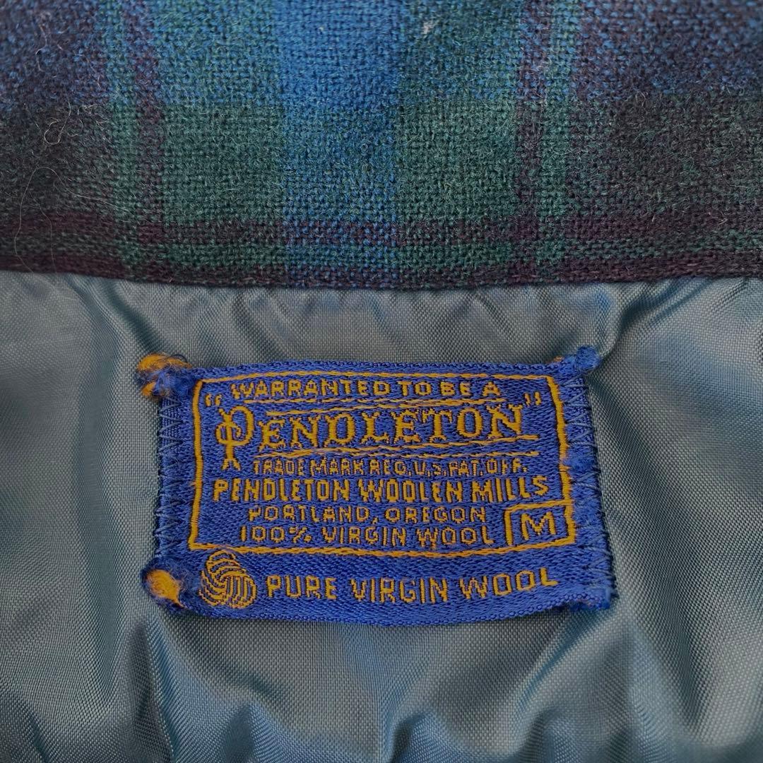 PENDLETON 60s オンブレシャツ　シャドウチェック　M