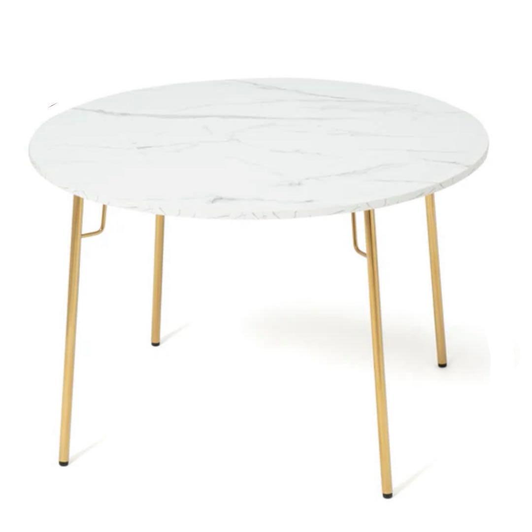 Francfranc大理石ダイニングテーブル　チェア2 つ　3点セット