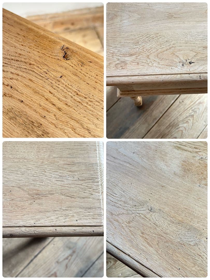 フランス アンティーク サイドテーブル 引き出し2杯　木製 コンソール　剥離