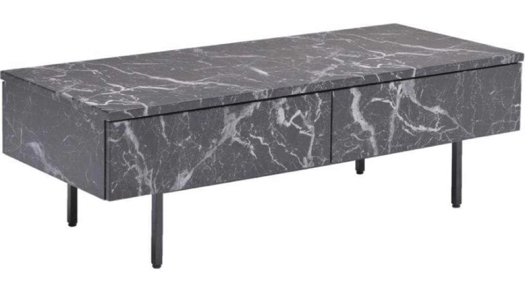 テーブル センターテーブル ローテーブル 幅120cm 木製 大理石調柄