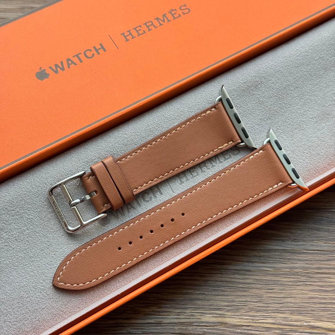 2661 美品　Apple Watch エルメス　ゴールド　レザーバンド