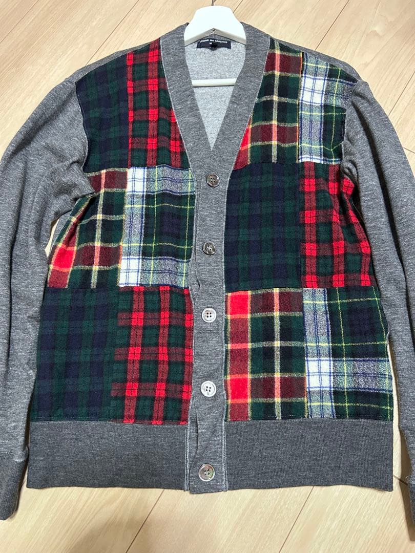 HOMME des GARÇONS コムデギャルソン　パッチワークカーディガン