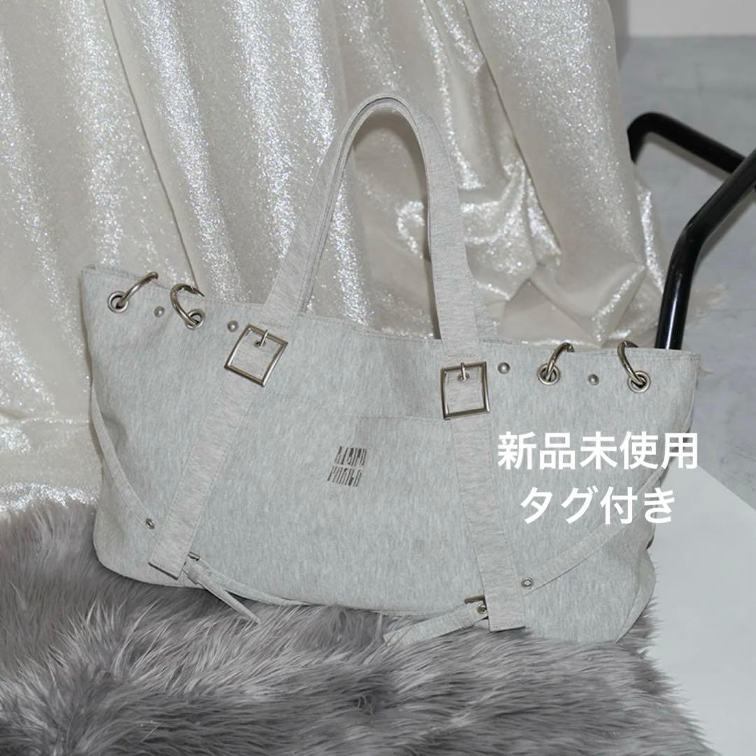 未使用タグ付き　darich リングスウェットボストンバッグ　GRY