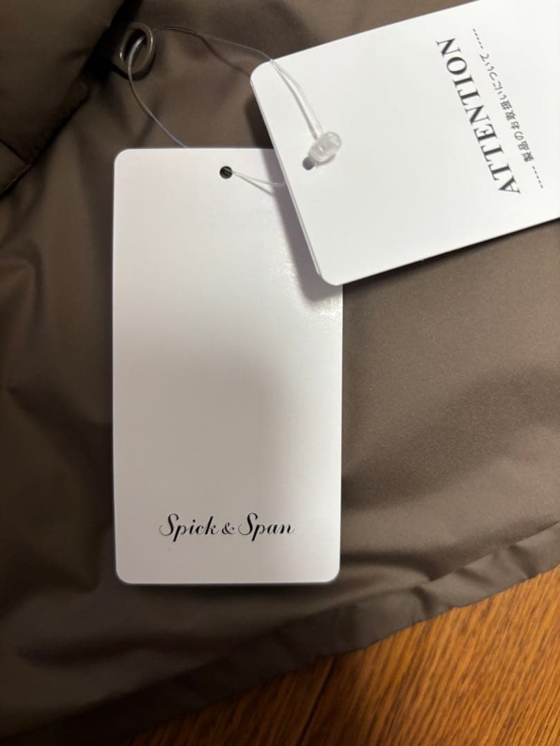 本日まで 【新品】定価45,100円Spick&Span撥水リバーシブルダウン