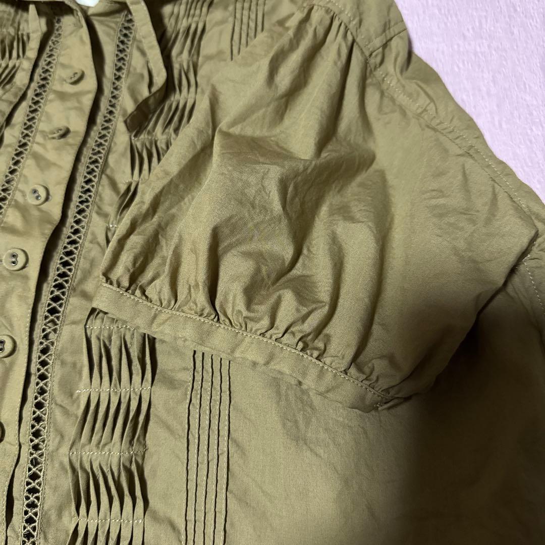 ピンクハウス　フード付きブラウス　モカ