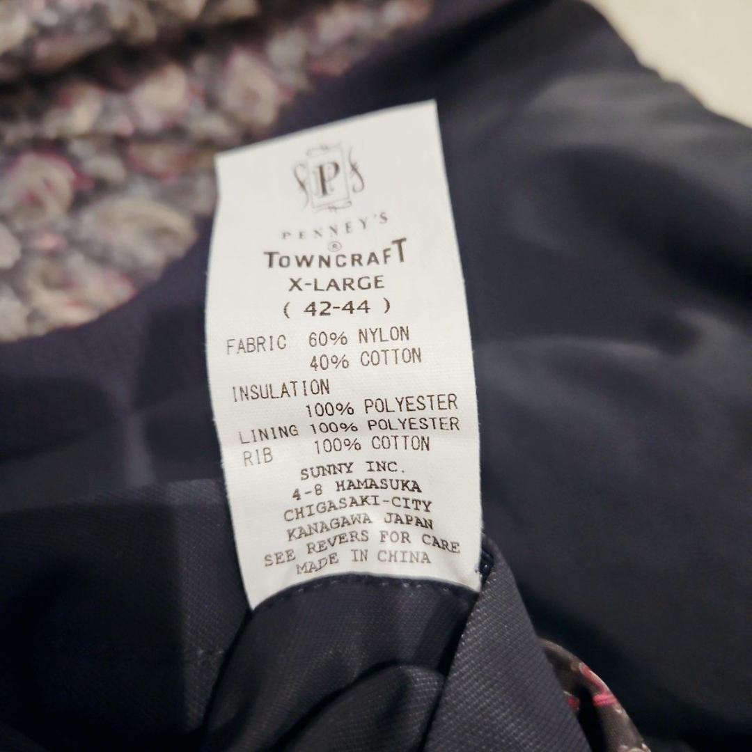 未使用級 タウンクラフト サーモライトダービー ジャケット ペイズリー柄 XL