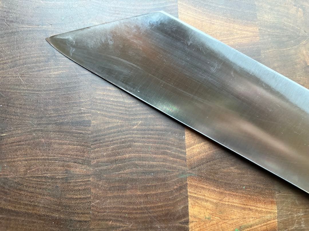 総本家　東佳人　切付　210mm 7寸　包丁　薄刃　白鋼　和包丁　水牛朴