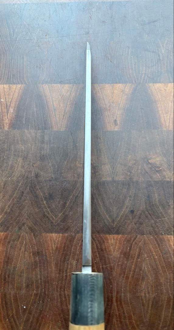 総本家　東佳人　切付　210mm 7寸　包丁　薄刃　白鋼　和包丁　水牛朴