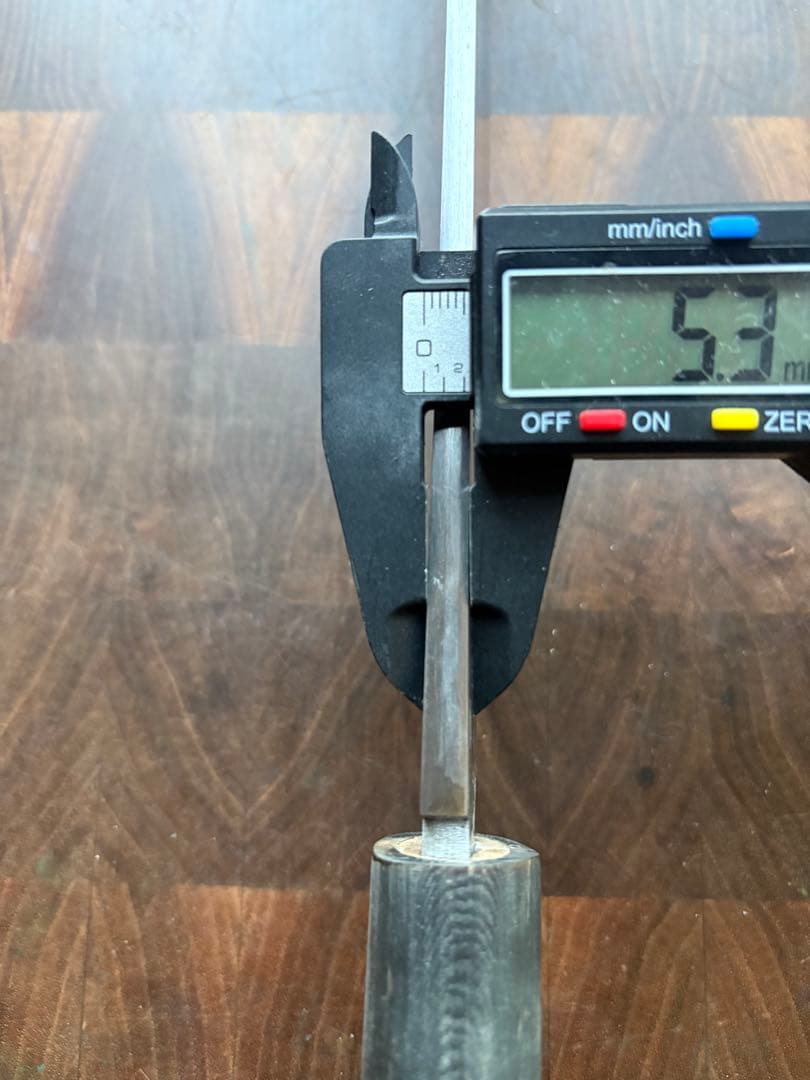 総本家　東佳人　切付　210mm 7寸　包丁　薄刃　白鋼　和包丁　水牛朴