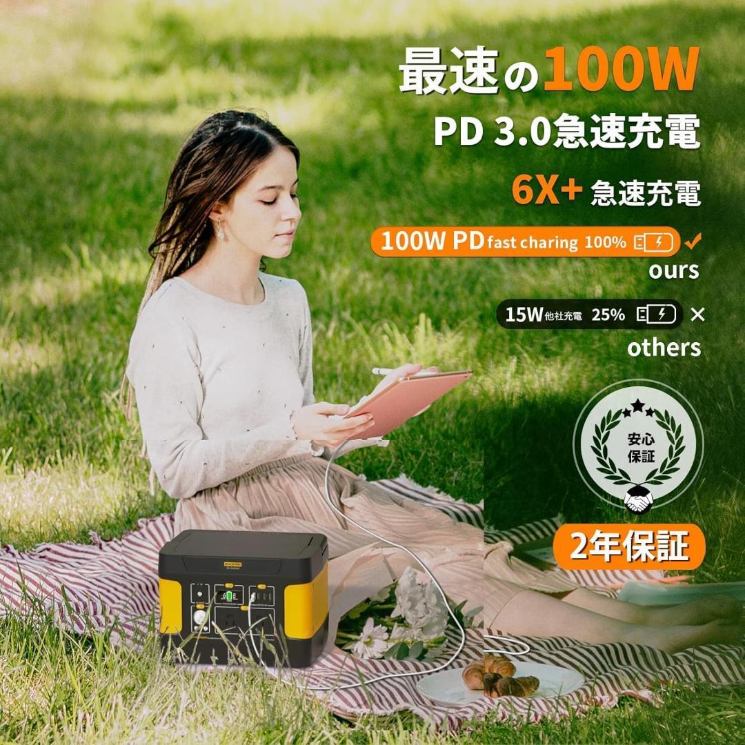 ポータブル電源 リン酸鉄355Whとソーラーパネル100W