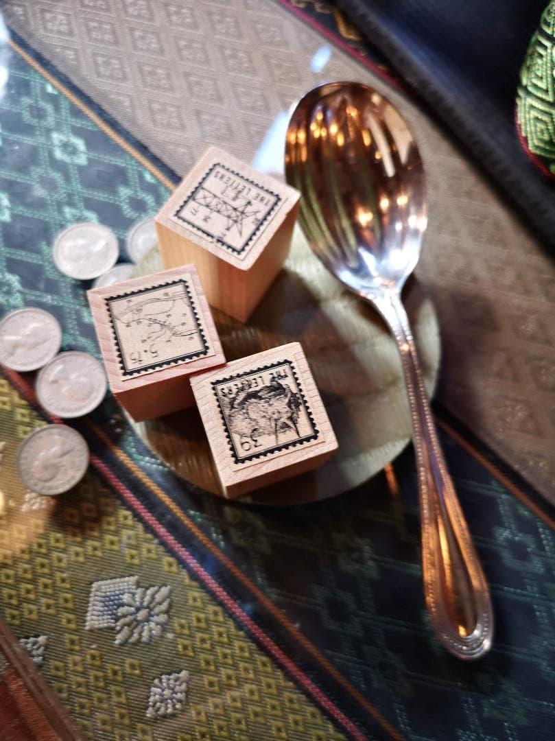 Tiffany & Co Serving Spoon ✕畳コースター✕スタンプ他