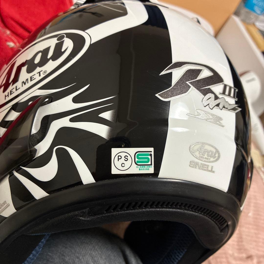 ひ*ち様 Arai ジェットヘルメット ブラック・ホワイト