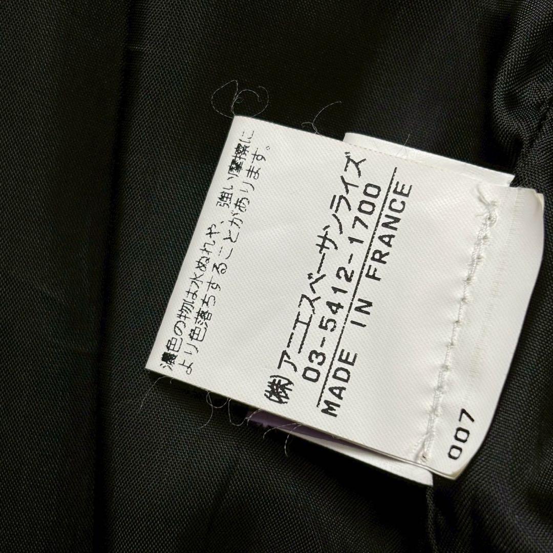 フランス製 agnès b. HOMME ステンカラーコート　希少　黒