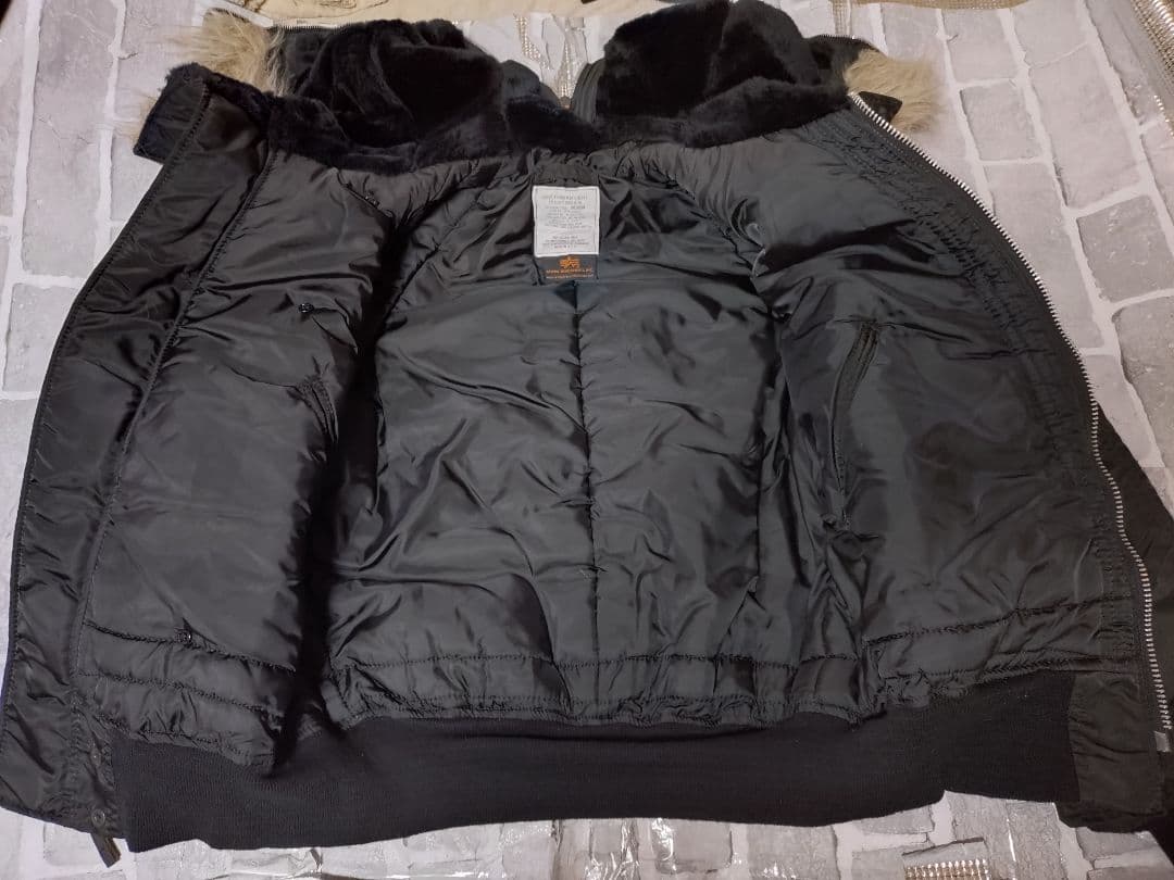 【Mサイズ】【希少ブラック】【N-2B】【アルファ】【ビンテージ美品】USA製