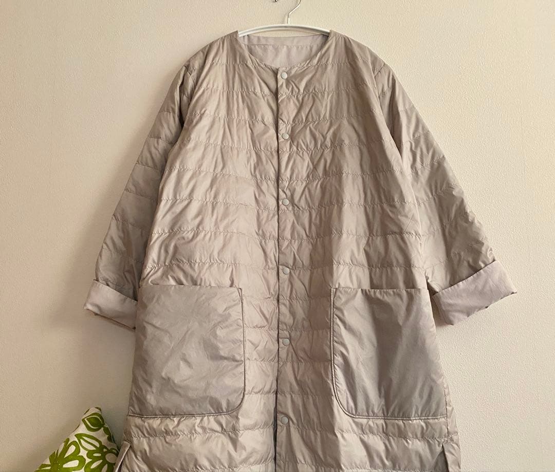 Plantation　ライトリバーダウンコート　薄ベージュ　プランテーション