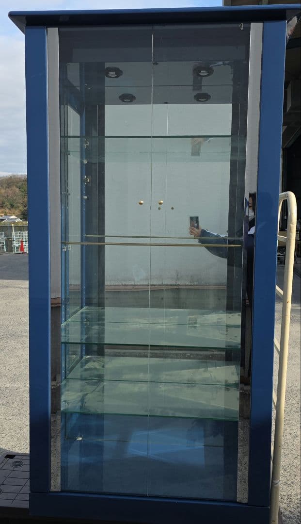 駿河家具 オーダーメイド ガラスケース LED照明付き