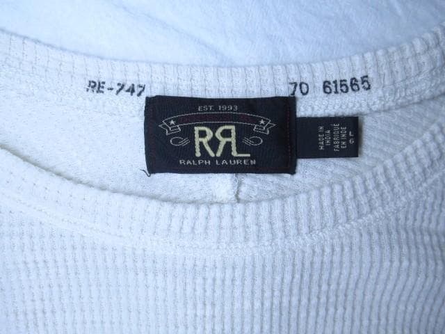 ★ RRL サーマル カットソー L ナチュラル