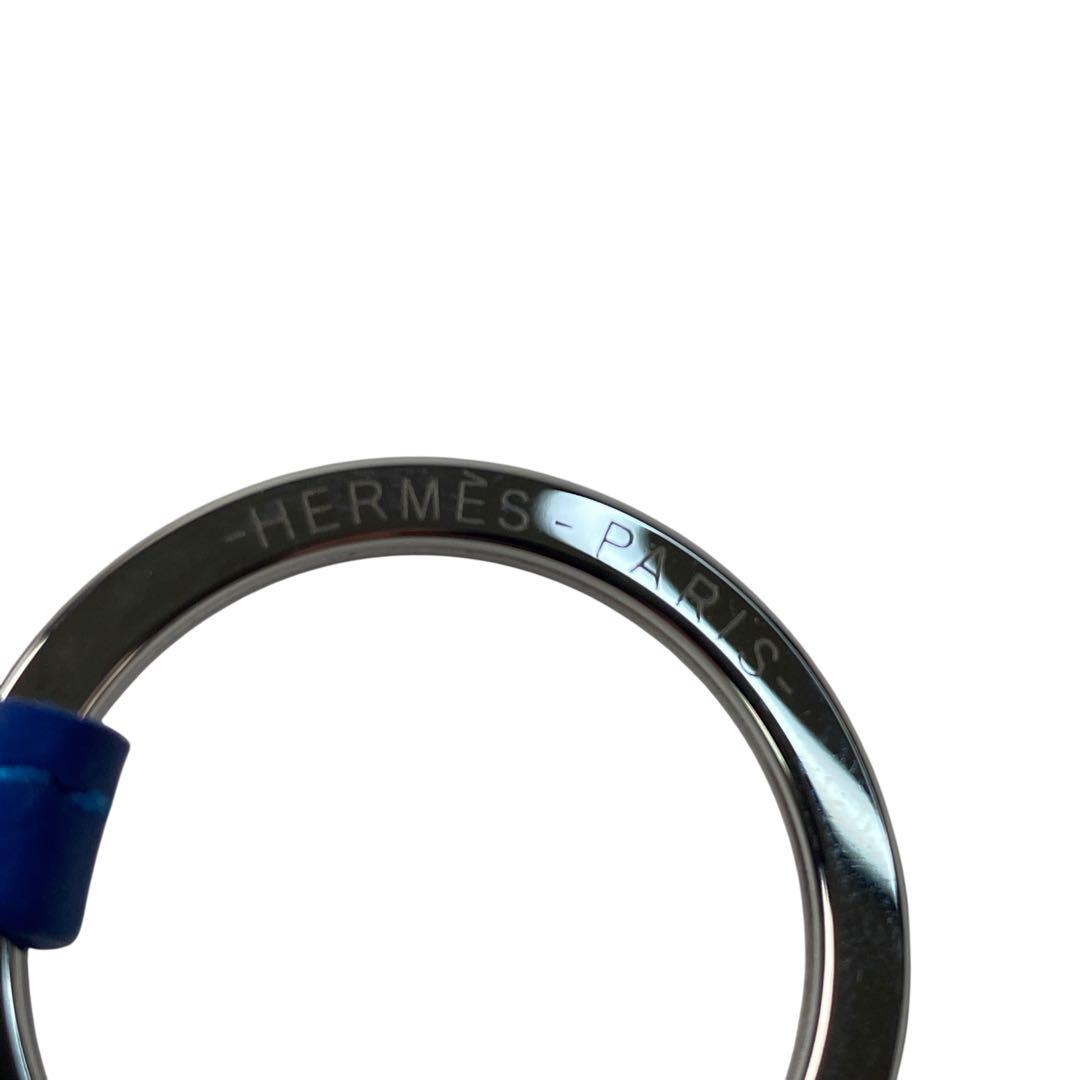 未使用 エルメスHERMES カルメン キーリング ラムスキン U刻印