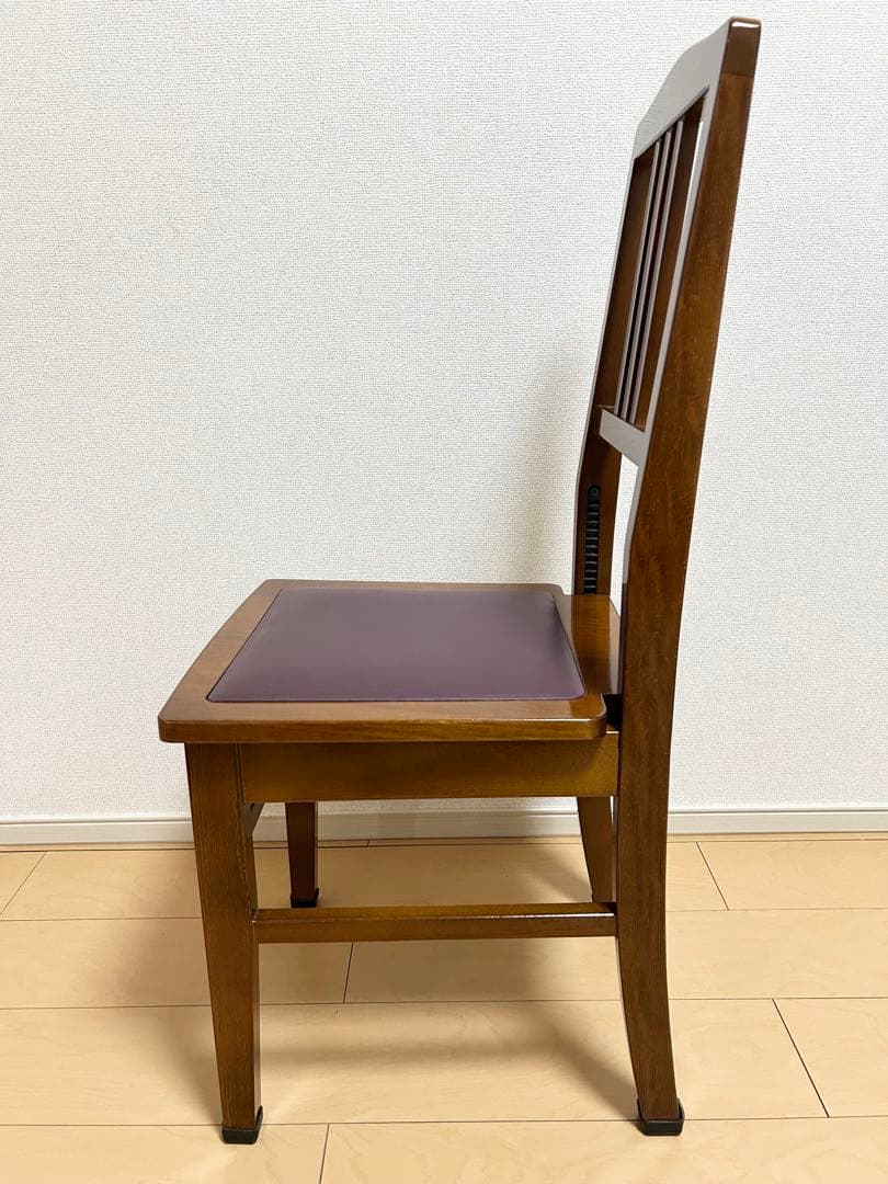 ピアノ　トムソン椅子　木目　茶　ウォールナット