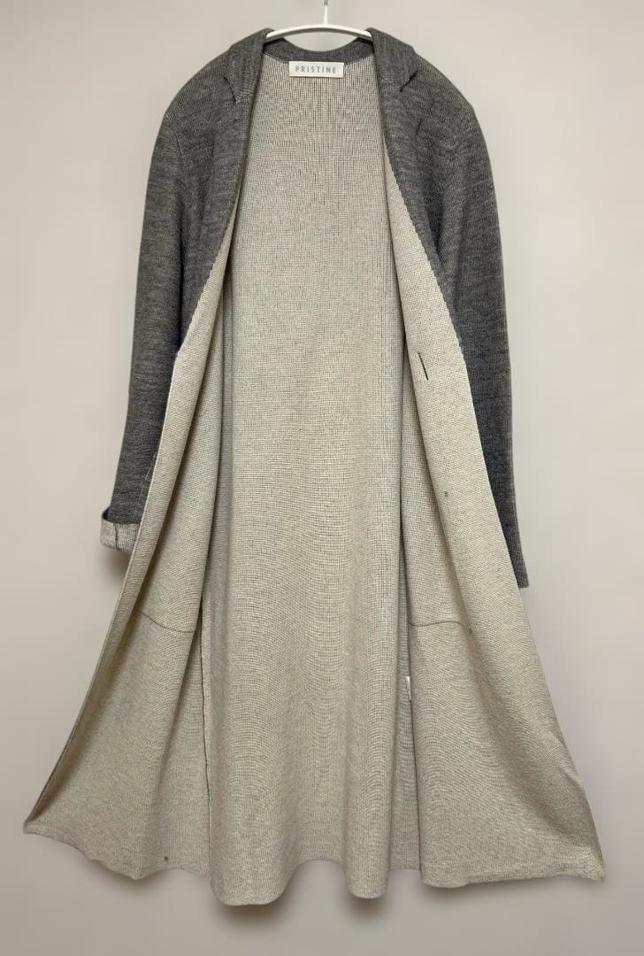 PRISTINE アルパカ×シルク×オーガニックコットンロングコーディガン