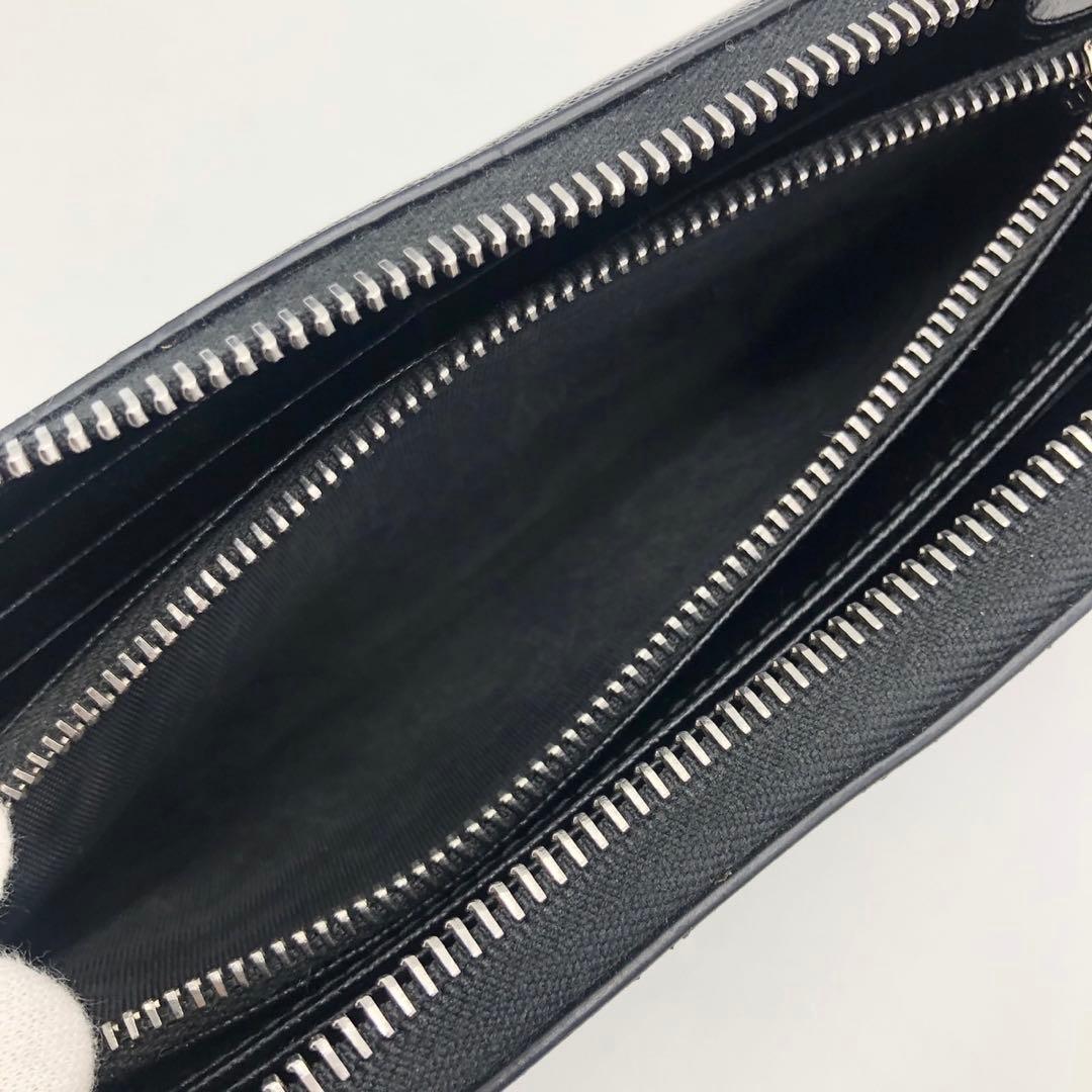 箱付き プラダ PRADA 財布 SAFFIANO Lラウンドジップ 黒