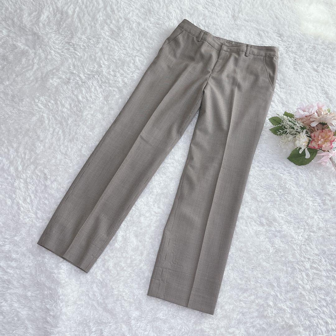 秋カラー✨ニューヨーカー パンツスーツ カシミア混 高品質 上質 大きいサイズ