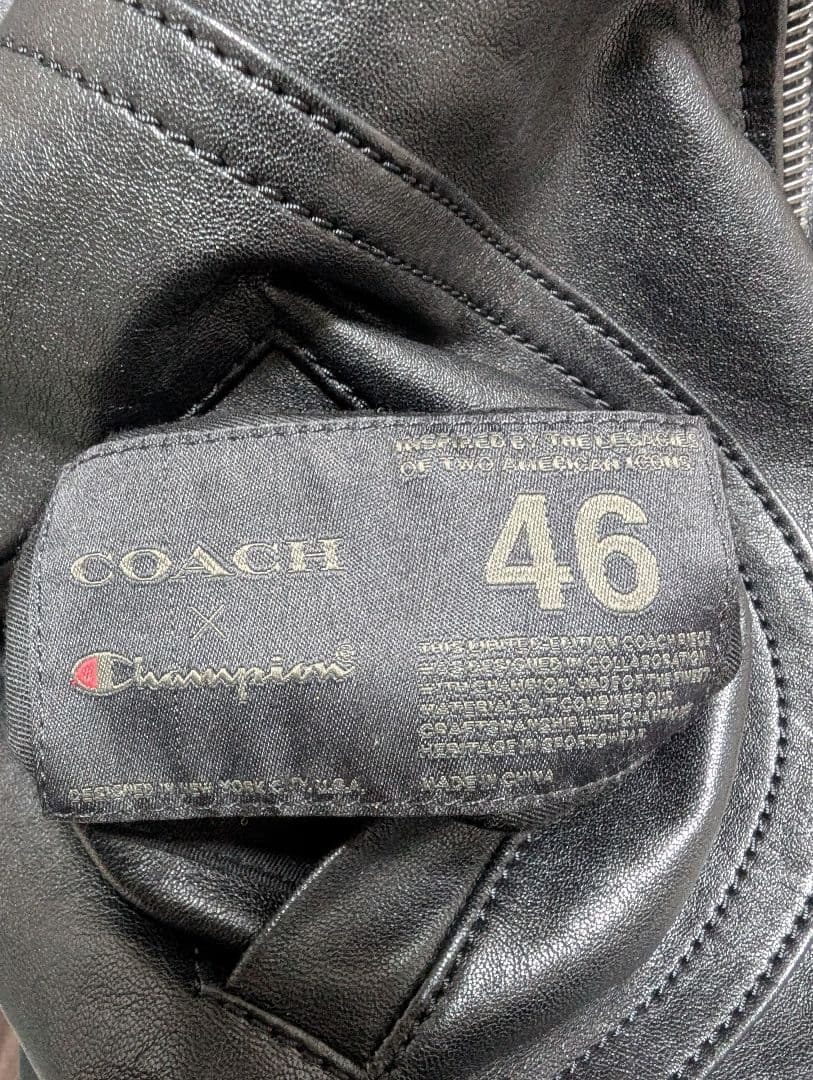 □□□□様用COACH Championコラボ シングルライダースリバーシブル
