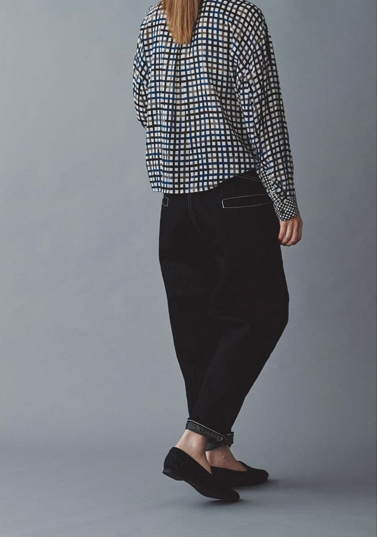 ミナペルホネン　alwaysロールアップデニム　36