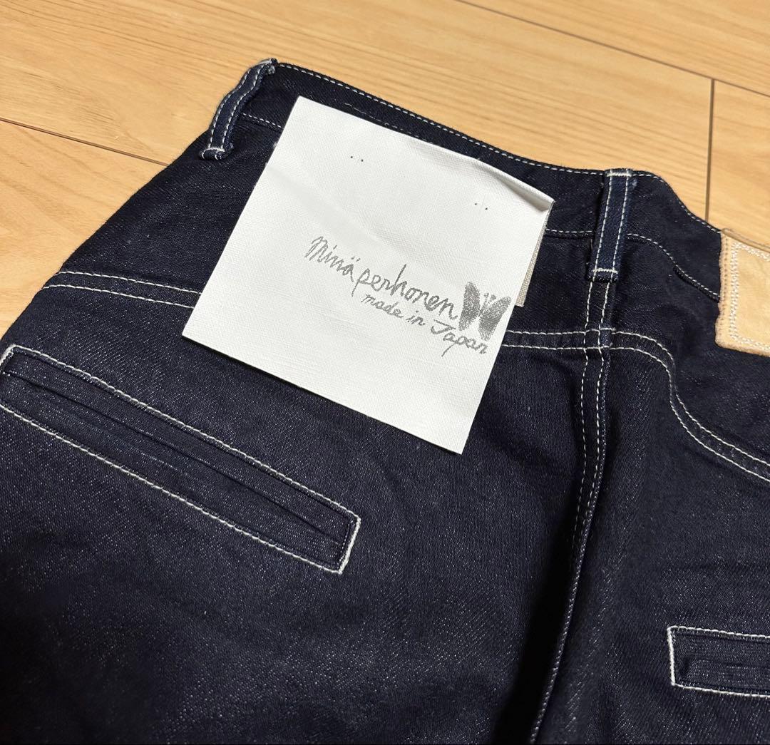 ミナペルホネン　alwaysロールアップデニム　36