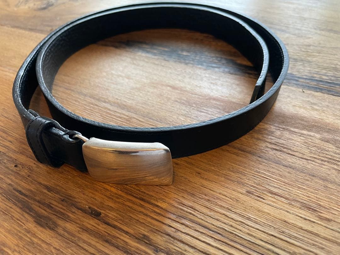 P.J&Co レザーベルト　シルバー925バックル(TIFFANY brass