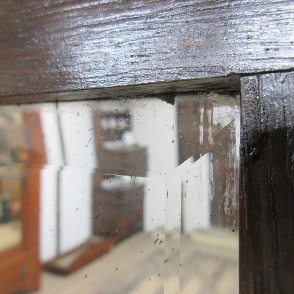 イギリス アンティーク 家具 ウォールミラー 壁掛け鏡 木製枠 英国 6490c