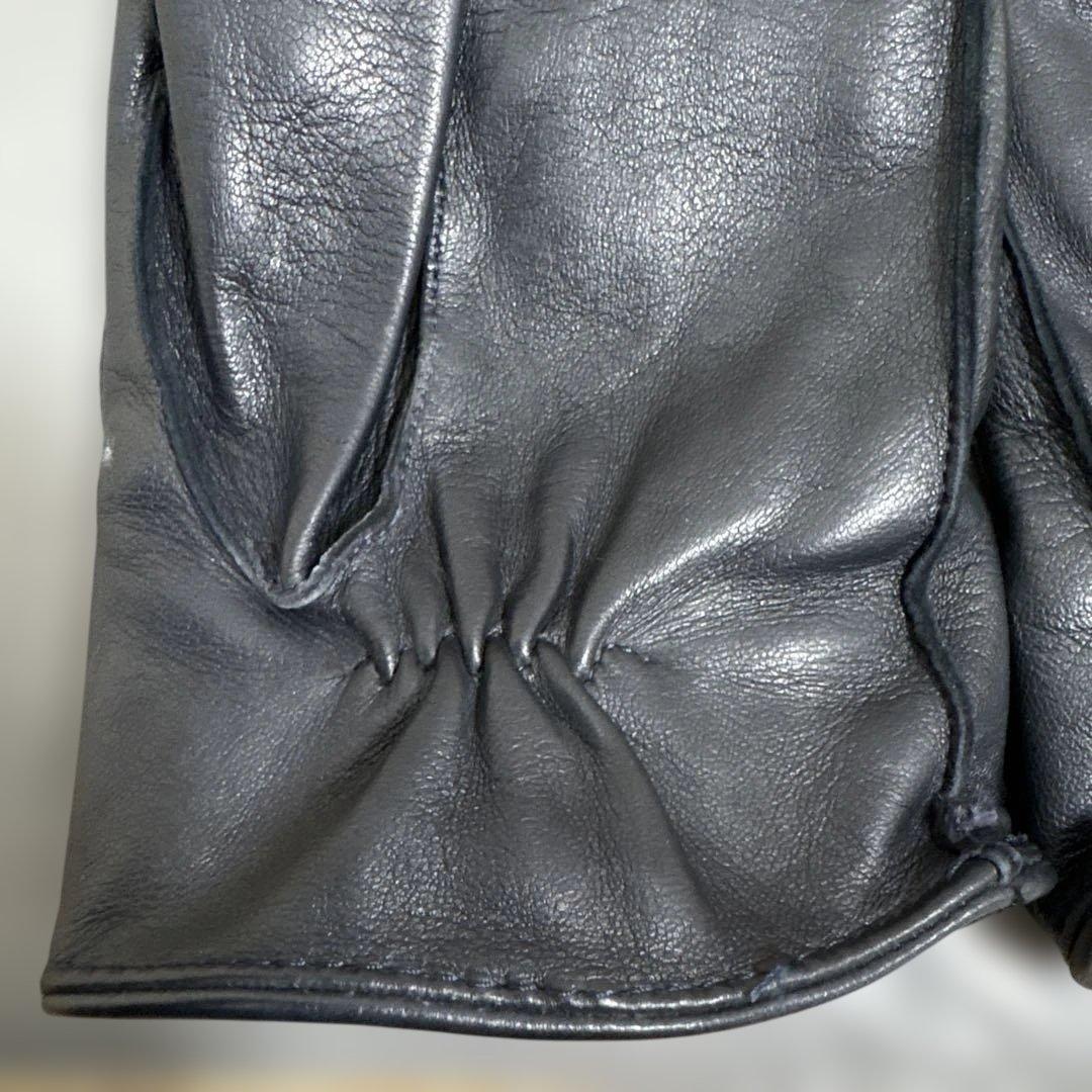ボッテガヴェネタ 手袋　レザー メンズグローブ 80 ブラック