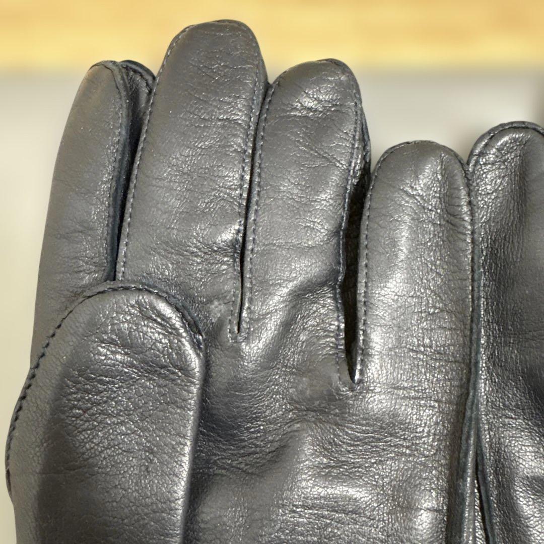 ボッテガヴェネタ 手袋　レザー メンズグローブ 80 ブラック