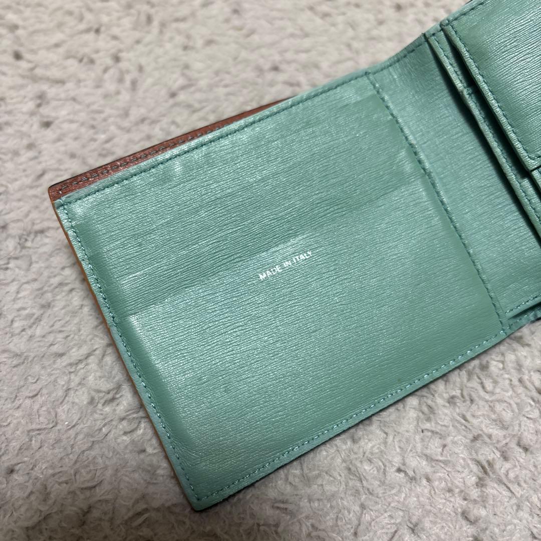 ポールスミス 財布 二つ折り レザー ブラック　イタリア製