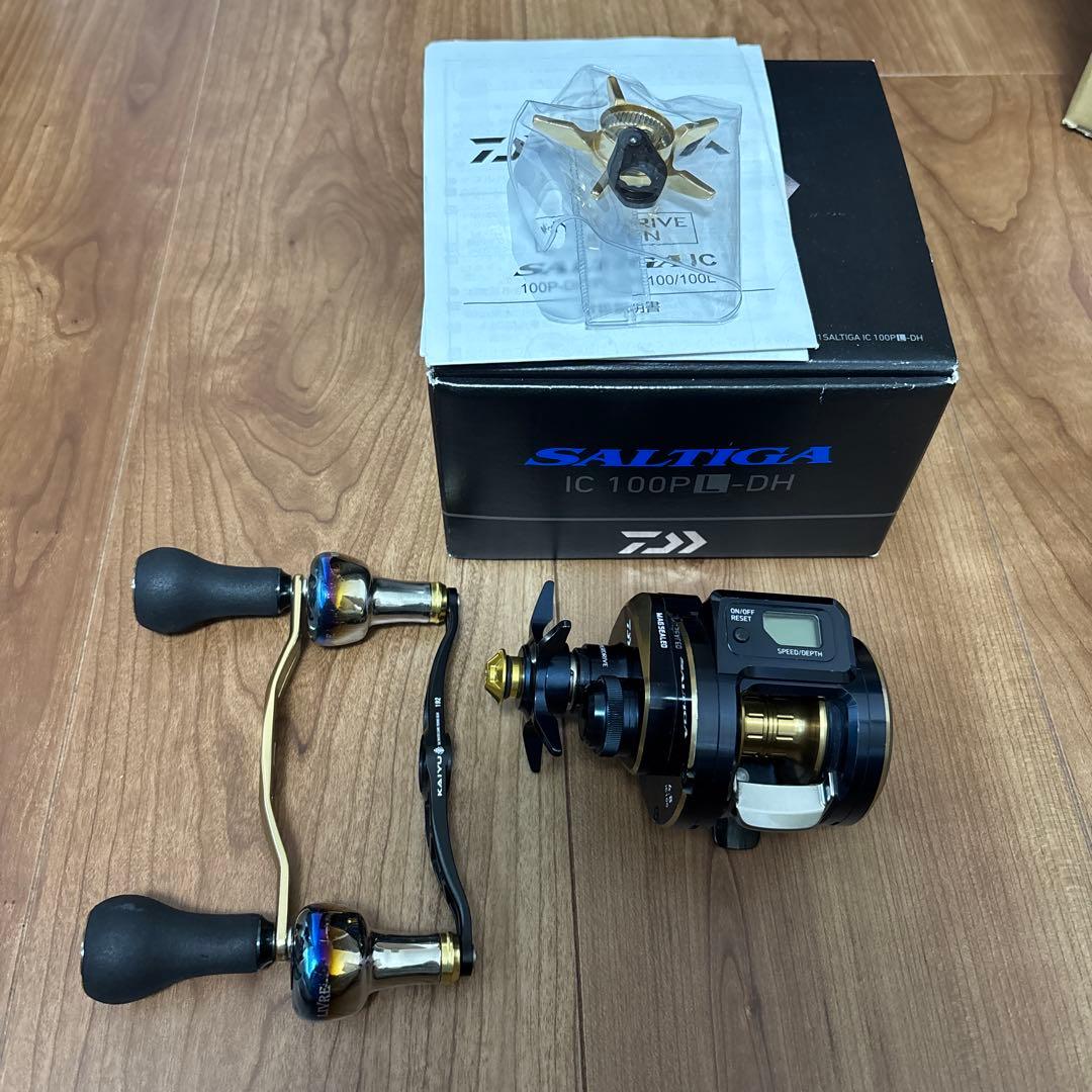 ダイワ　ソルティガ IC100LDH リブレ海遊ハンドル付き