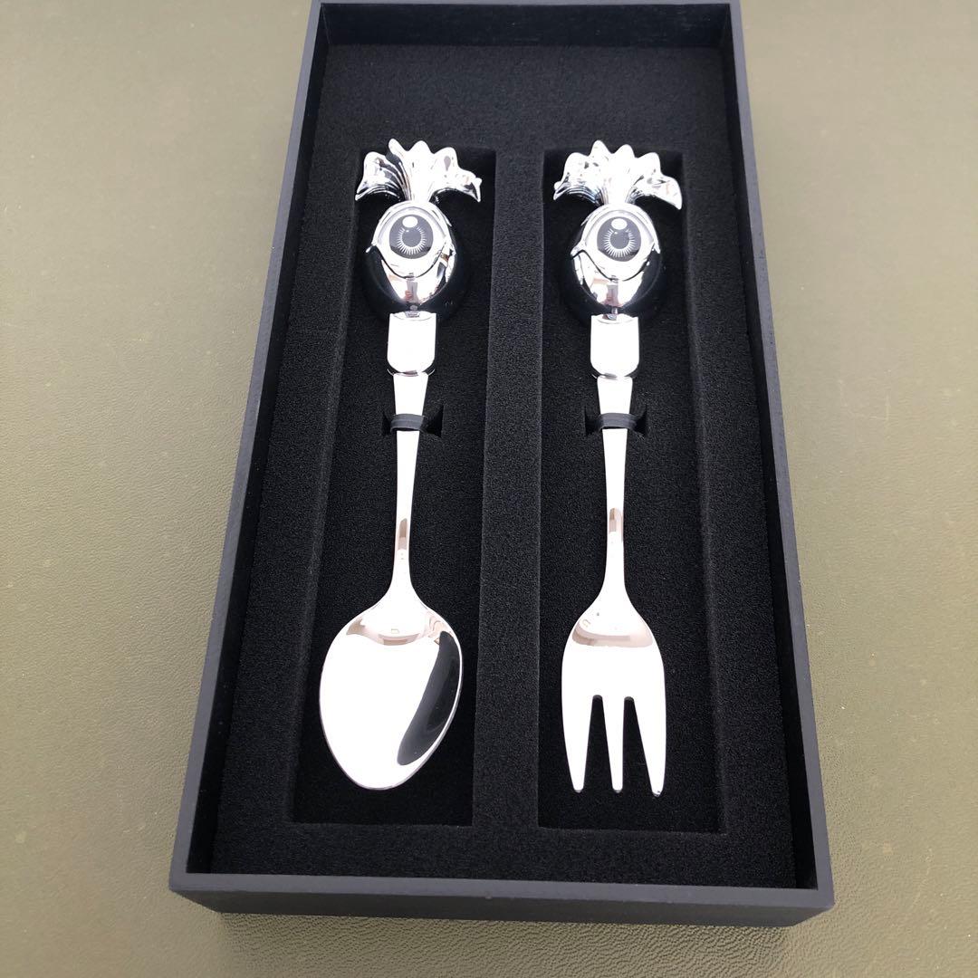 未使用　田名網敬一　スプーン＆フォーク　Keiichi Tanaami記憶の冒険