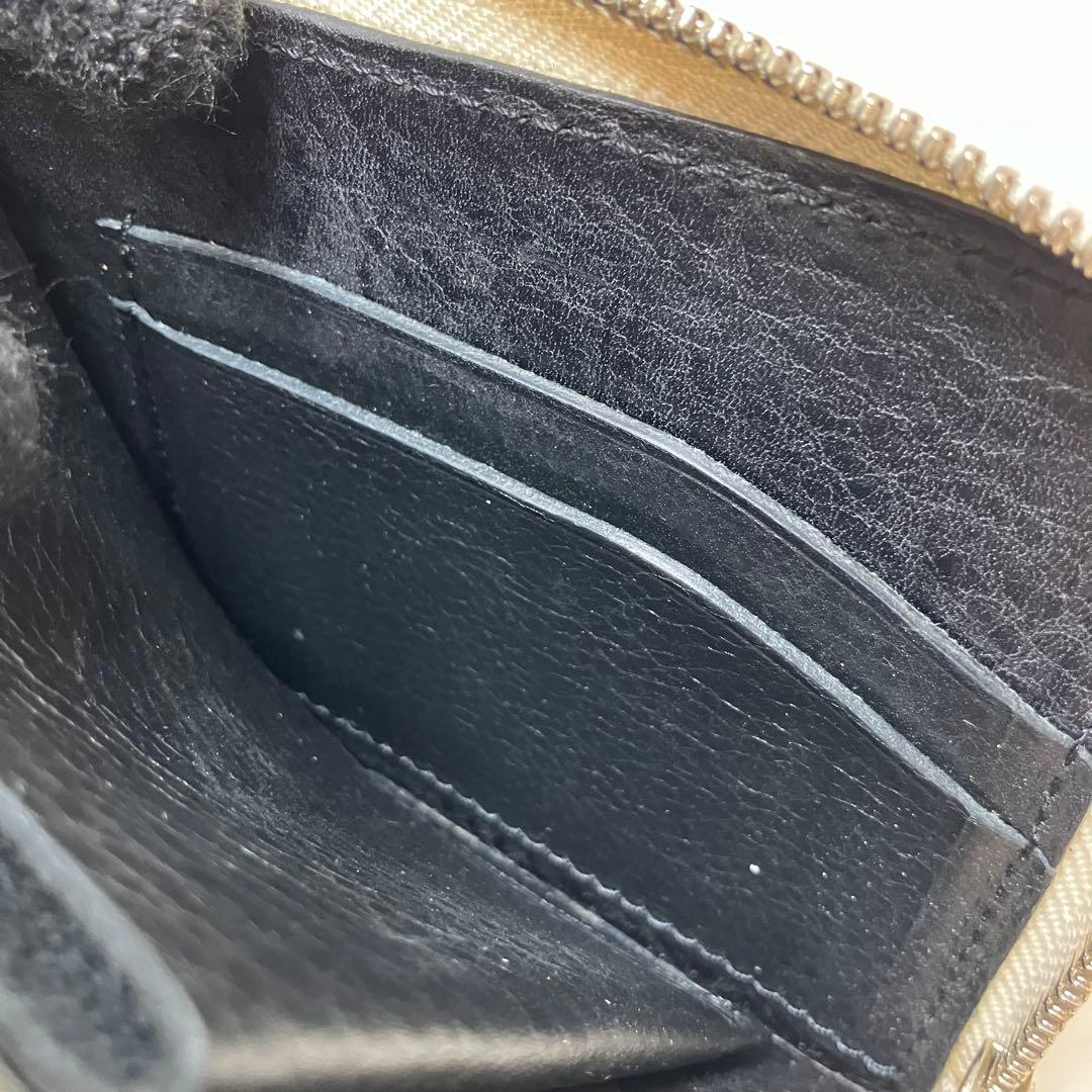 極美品 エンダースキーマ 本革 レザー ケース カードケース ブラック