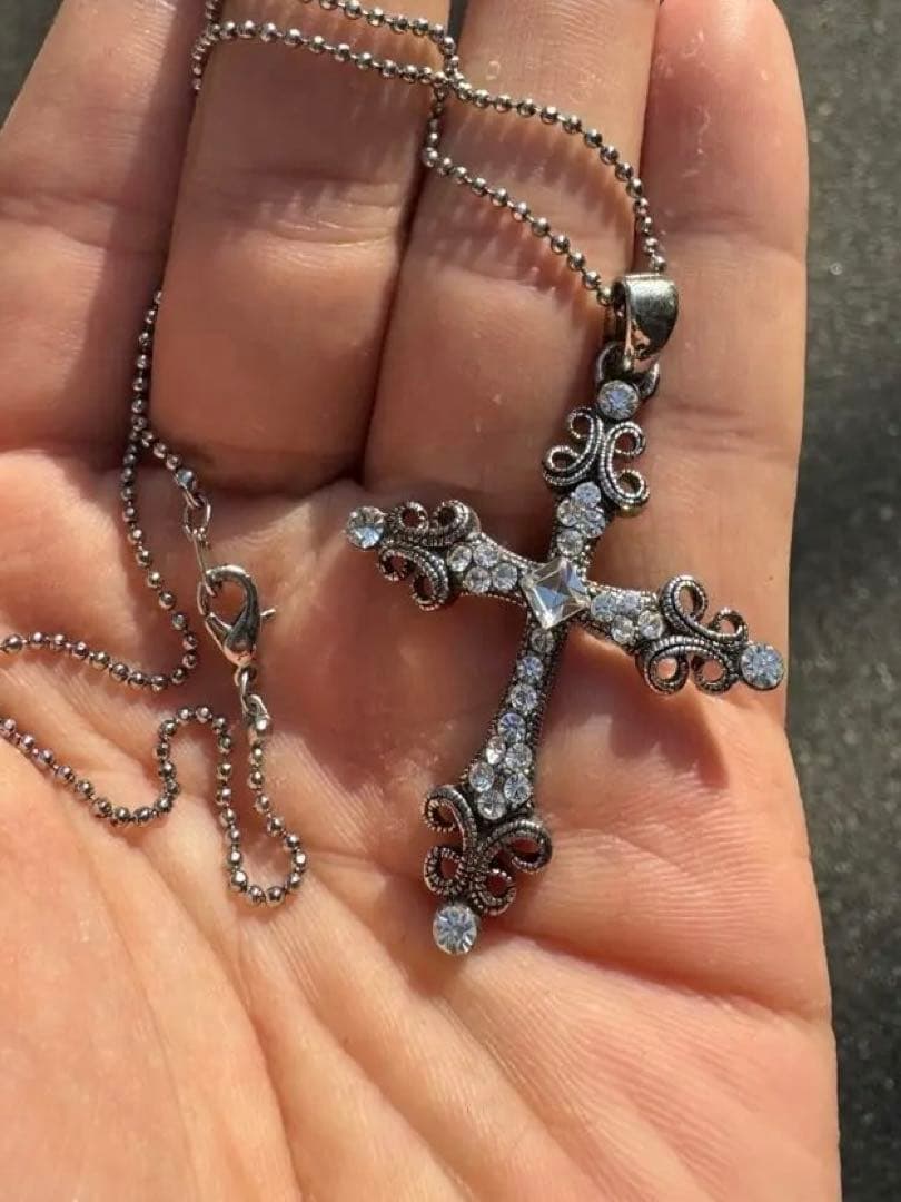 Vintage 925 クロス　ネックレス