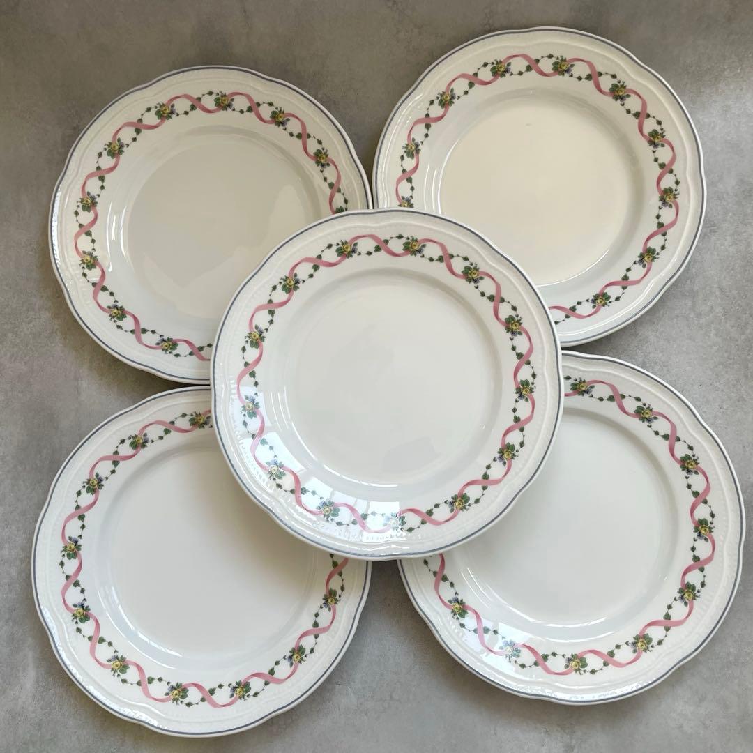 未使用、美品、リチャードジノリ プリマベーラ 25cm プレート5枚set