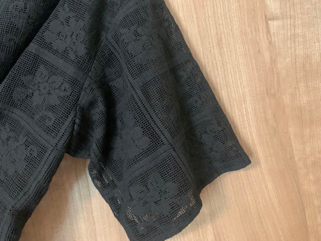 【完売品！美品✨】ピュアルセシン　クロシェット風レースブラウス