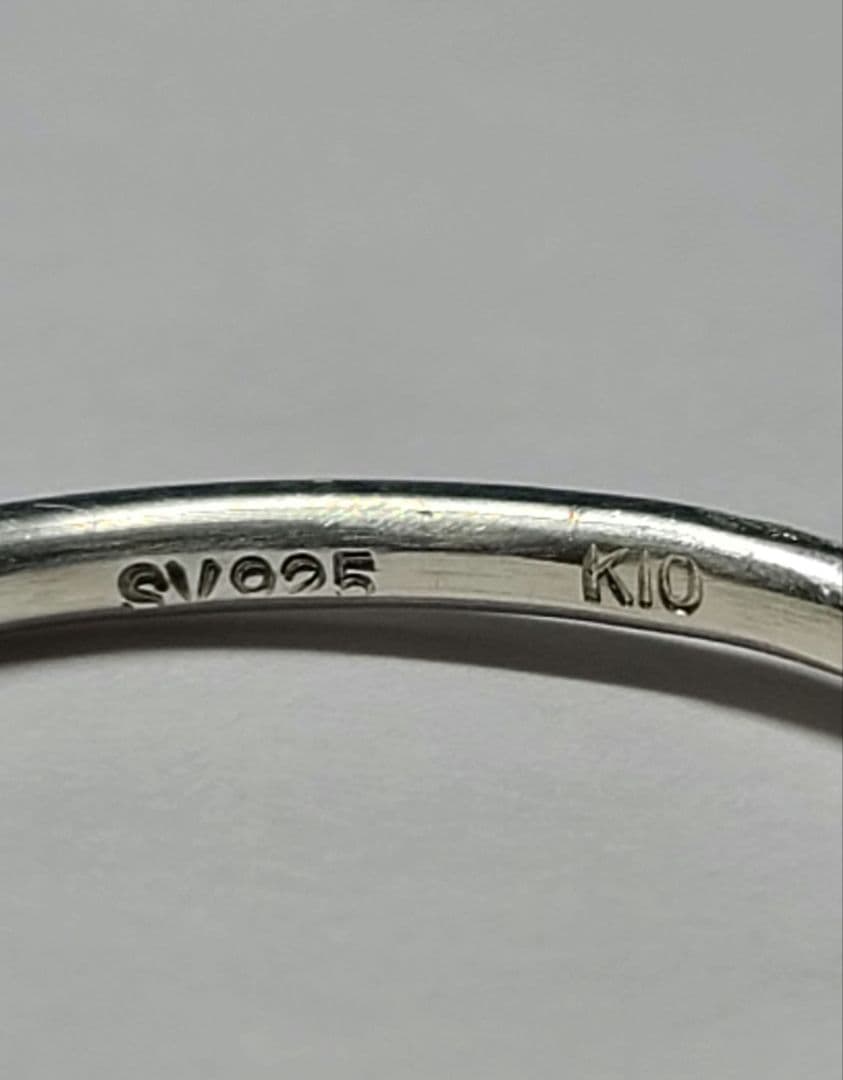 ★ブラジルバターリャパライバトルマリン&パパラチアサファイア10KリングSV★