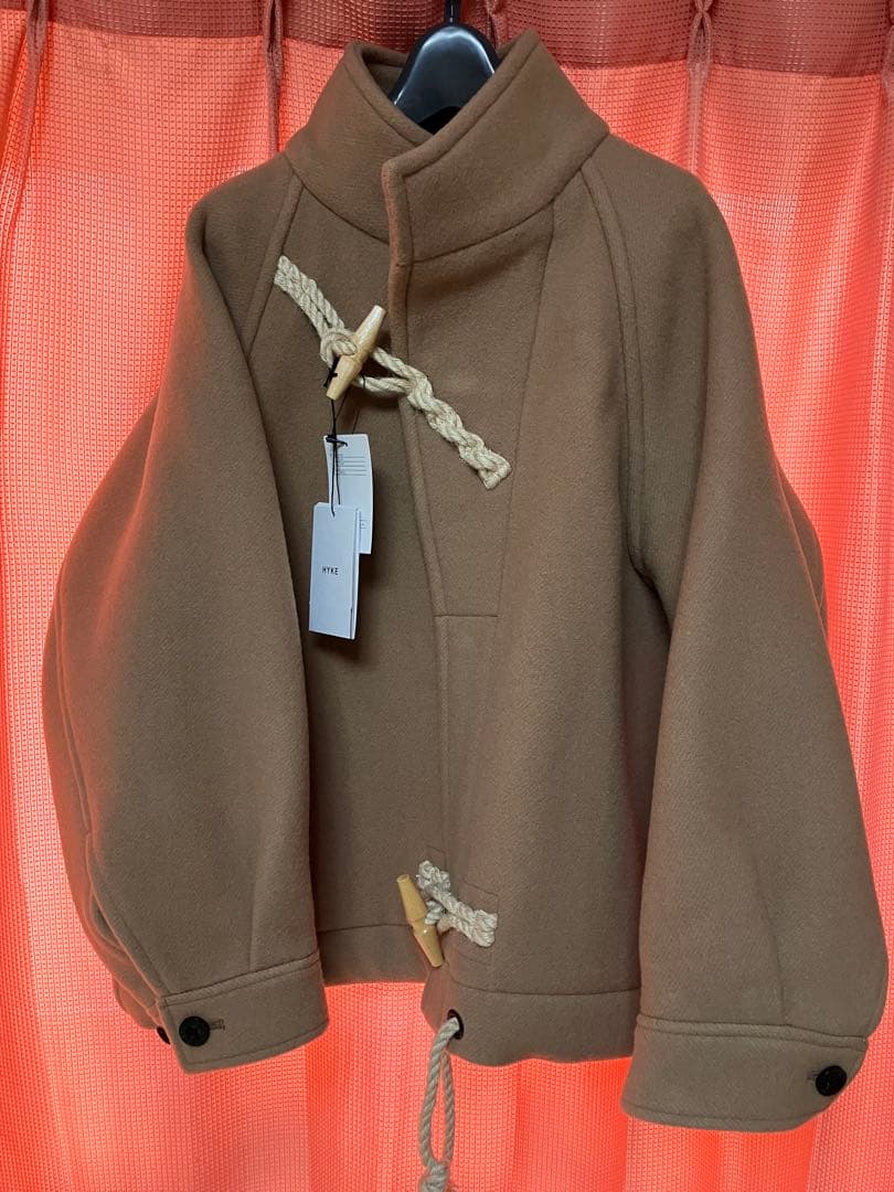 HYKE DOUBLE FACE DUFFELダッフルコート　ベージュ サイズ1