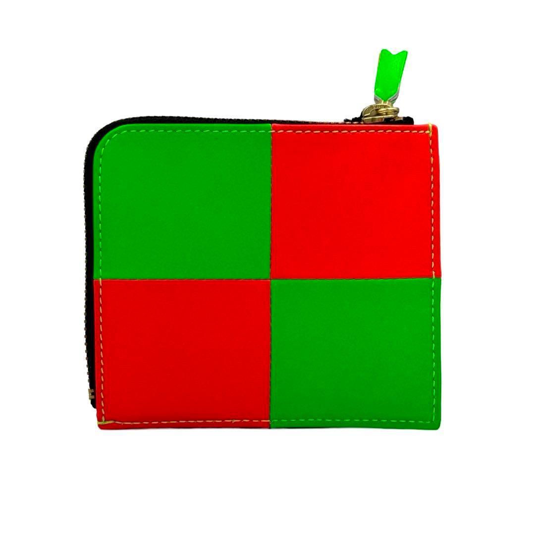 未使用品 コムデギャルソン 小銭入れ ミニ財布 財布 オレンジ グリーン