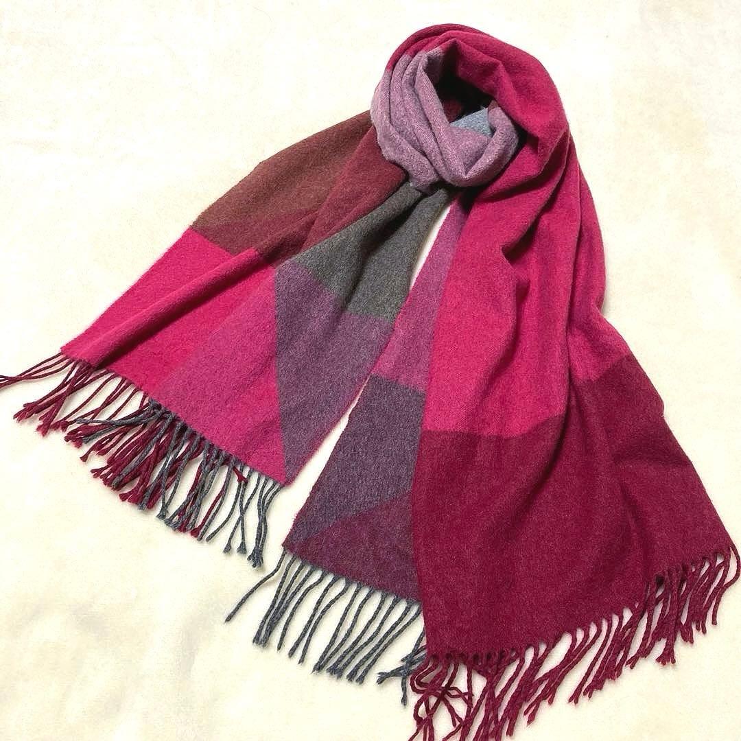 美品 felice regalo カシミヤ100% 大判ストール 高級 上質