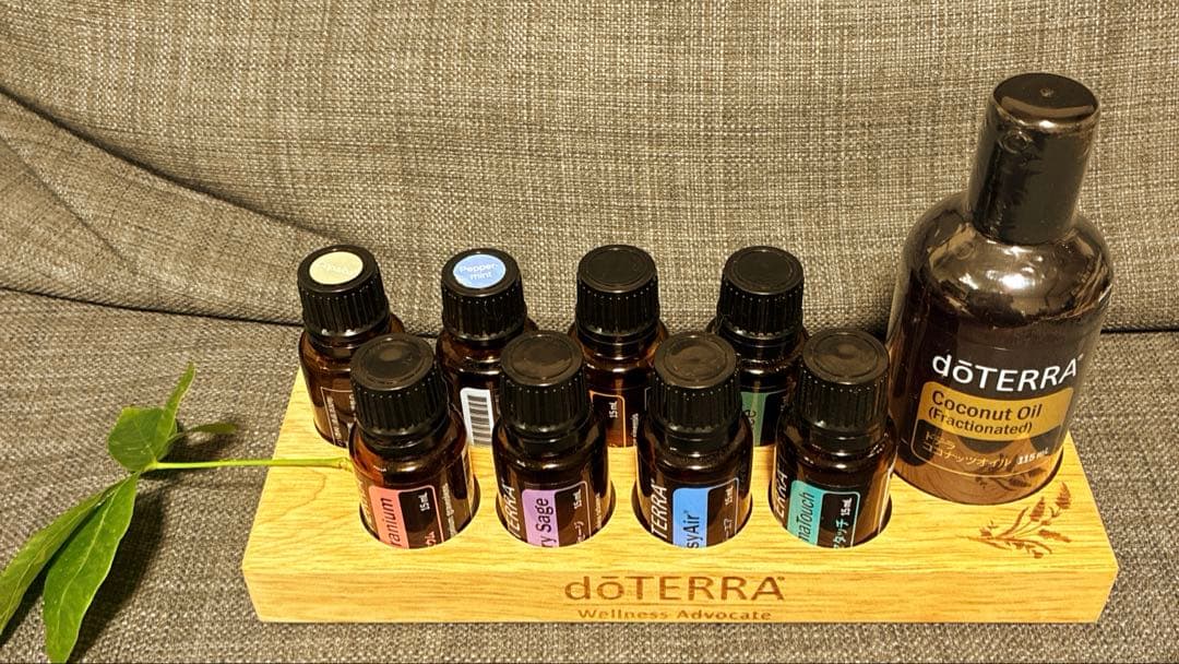 ⭐︎ドテラ　アロマセット　新品オイルあり　ウッドオイルトレーつき⭐︎