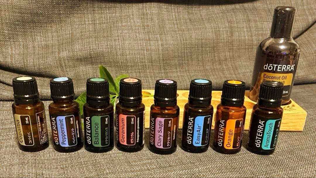 ⭐︎ドテラ　アロマセット　新品オイルあり　ウッドオイルトレーつき⭐︎